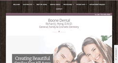 Desktop Screenshot of boonedental.com